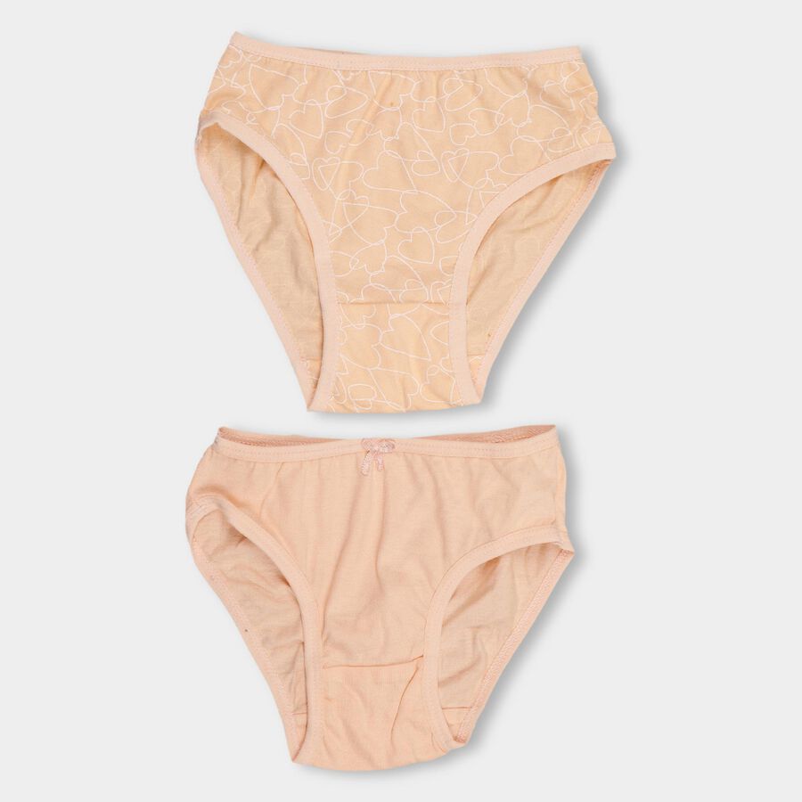 Girls' 100% Cotton Panty , Peach, large image number null