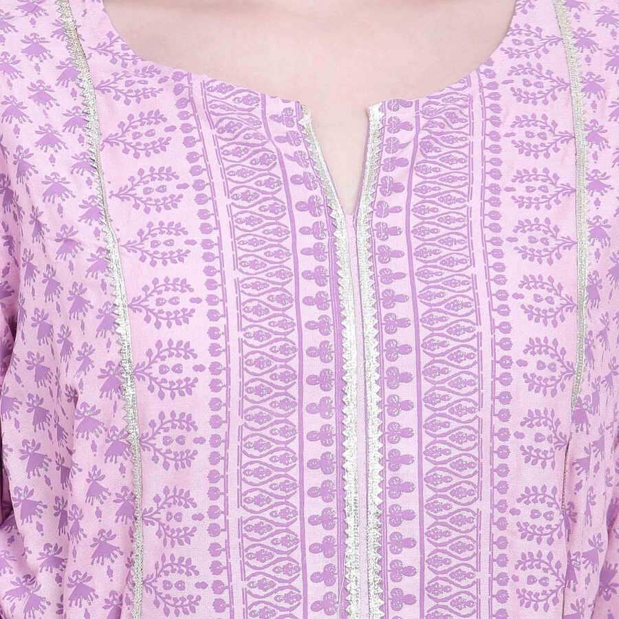 Printed Kurta, Lilac, large image number null