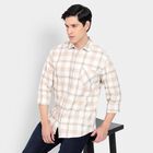 Men's 100% Cotton Casual Shirt, गहरा पीला, small