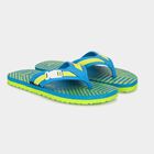 Kids Blue Buckle Strap Flip-Flop Slippers, टील ब्लू, small