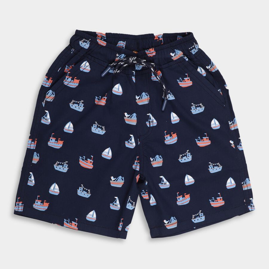 Boys' 100% Cotton Jamaicans , नेवी ब्लू, large image number null