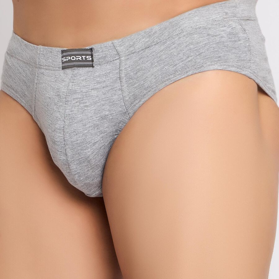 Men's Briefs, Melange Light Grey, large image number null