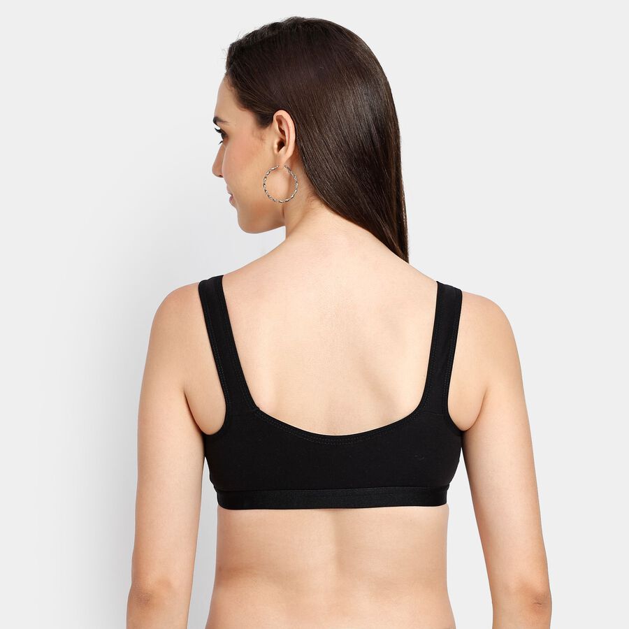 Ladies' Bra, काला, large
