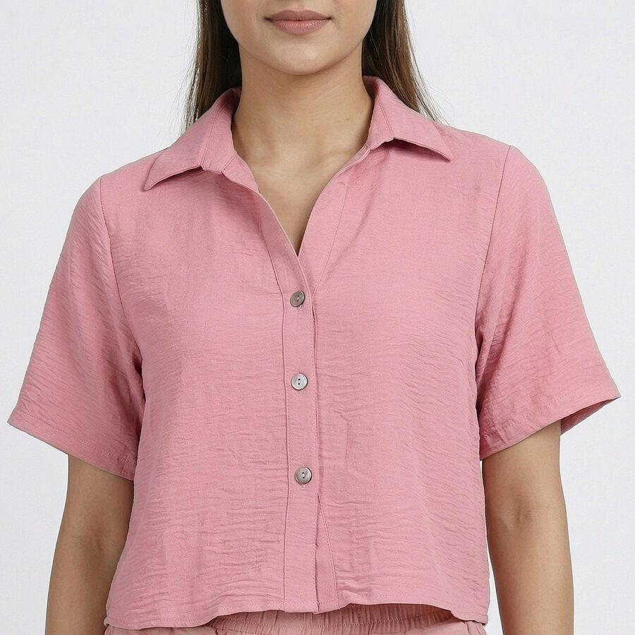 Women's Pink Co-ord Set, Pink, large