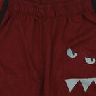 Boys Maroon Straight Fit Cartoon Printed Cotton Blend Pyjama, मरून, small