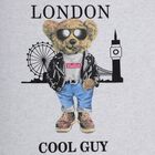 Boys Ecru Melange Round Neck Casual Half Sleeve T-Shirt, Ecru Melange, small