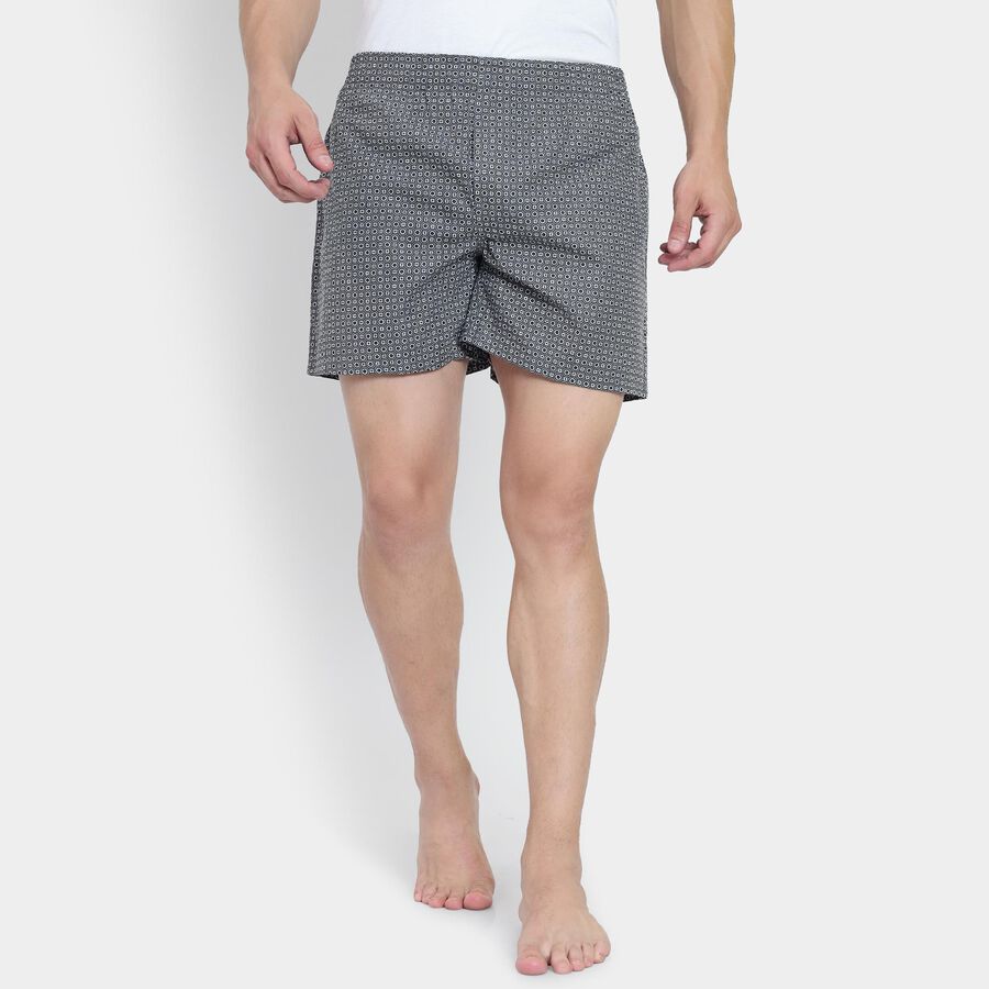Men's 100% Cotton Boxers , गहरा ग्रे, large image number null