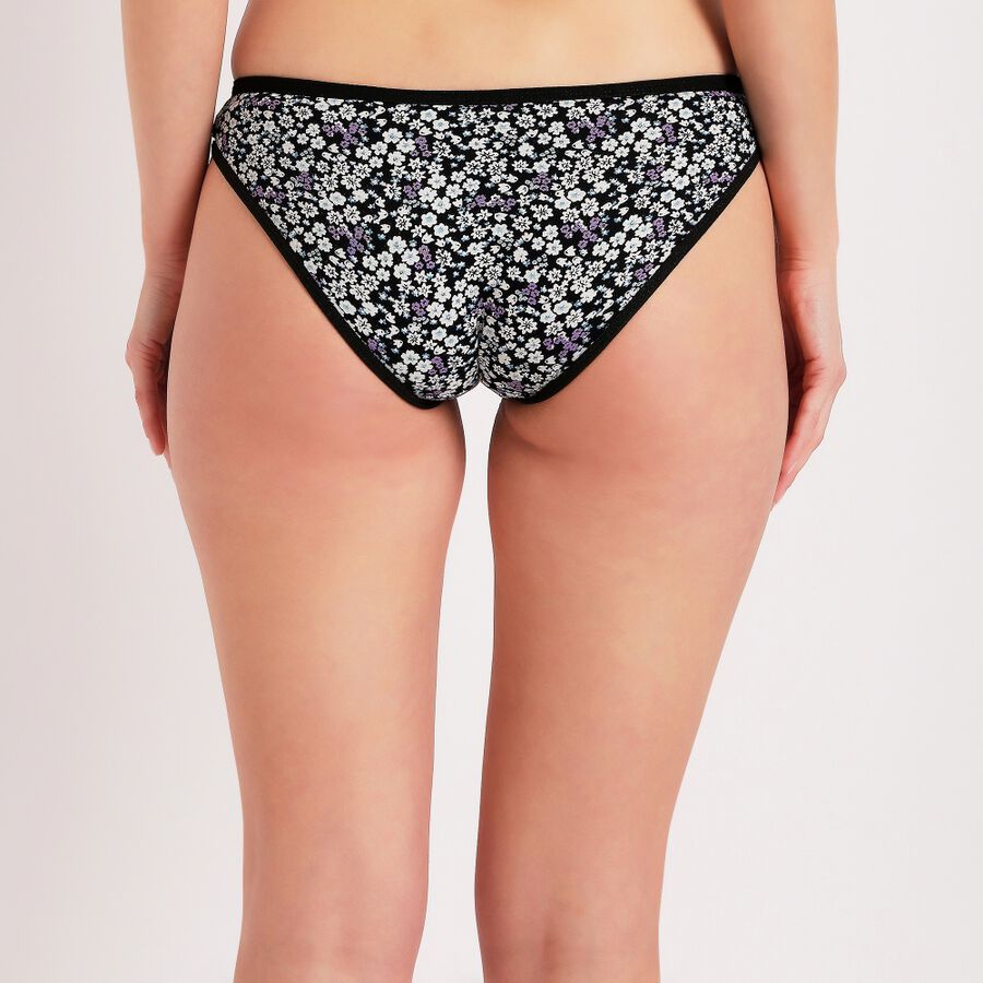 Ladies' Cotton Panty, Black, large image number null