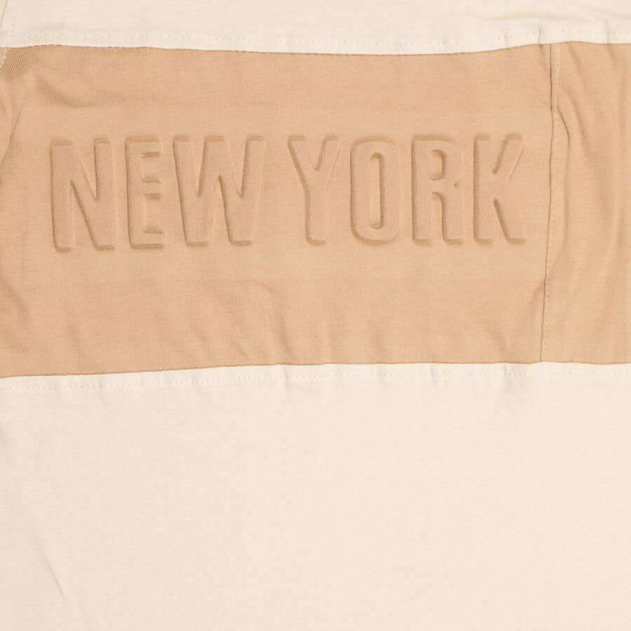 Boys' 100% Cotton Half Sleeves T-Shirt , Beige, large image number null