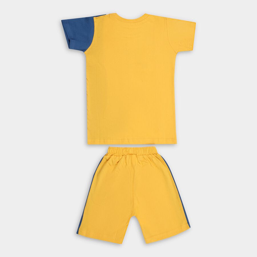 Boy's Cotton Knit Baba Suit, White, large image number null