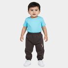 Infants' Dark Grey Jogger Fit Cartoon Printed Cotton Pyjama, Dark Grey, small