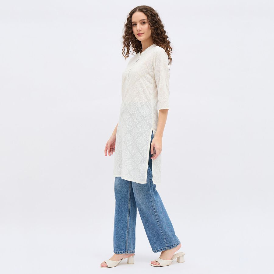 Ladies' Kurta, सफ़ेद, large image number null