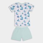 Infants' 100% Cotton Baba Suit, Light Blue, small image number null