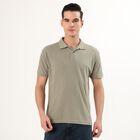 Men's Light Sage Green Polo Neck Casual T-Shirt, हल्का हरा, small image number null