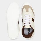 Boys' Brown Lace-Up Sneakers, भूरा, small
