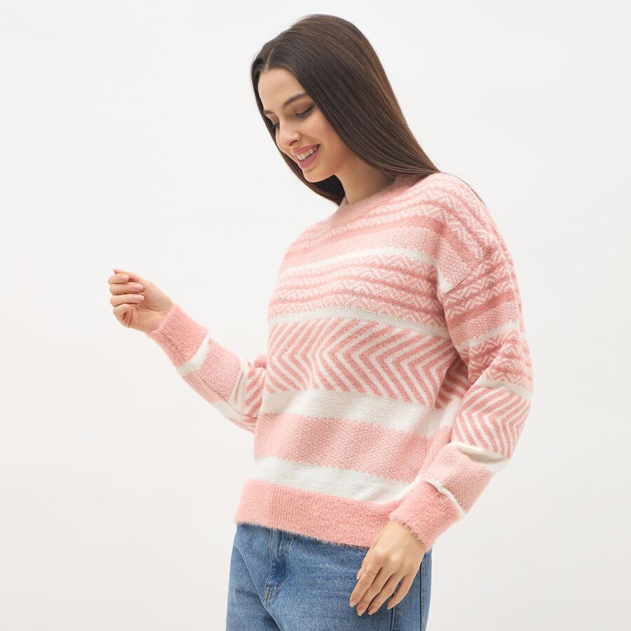 Ladies' Cardigan, गुलाबी, large image number null