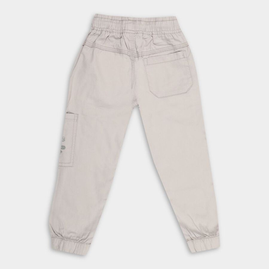 Boys' 100% Cotton Trousers, हल्का ग्रे, large image number null