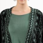 Women's Muted Sage Green Round Neck Minimalist Kurta, हल्का हरा, small image number null