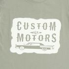 Boys Light Sage Green Crew Neck Casual T-Shirt, Light Green, small image number null