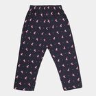 Girls Printed Pyjama, Navy Blue, small image number null