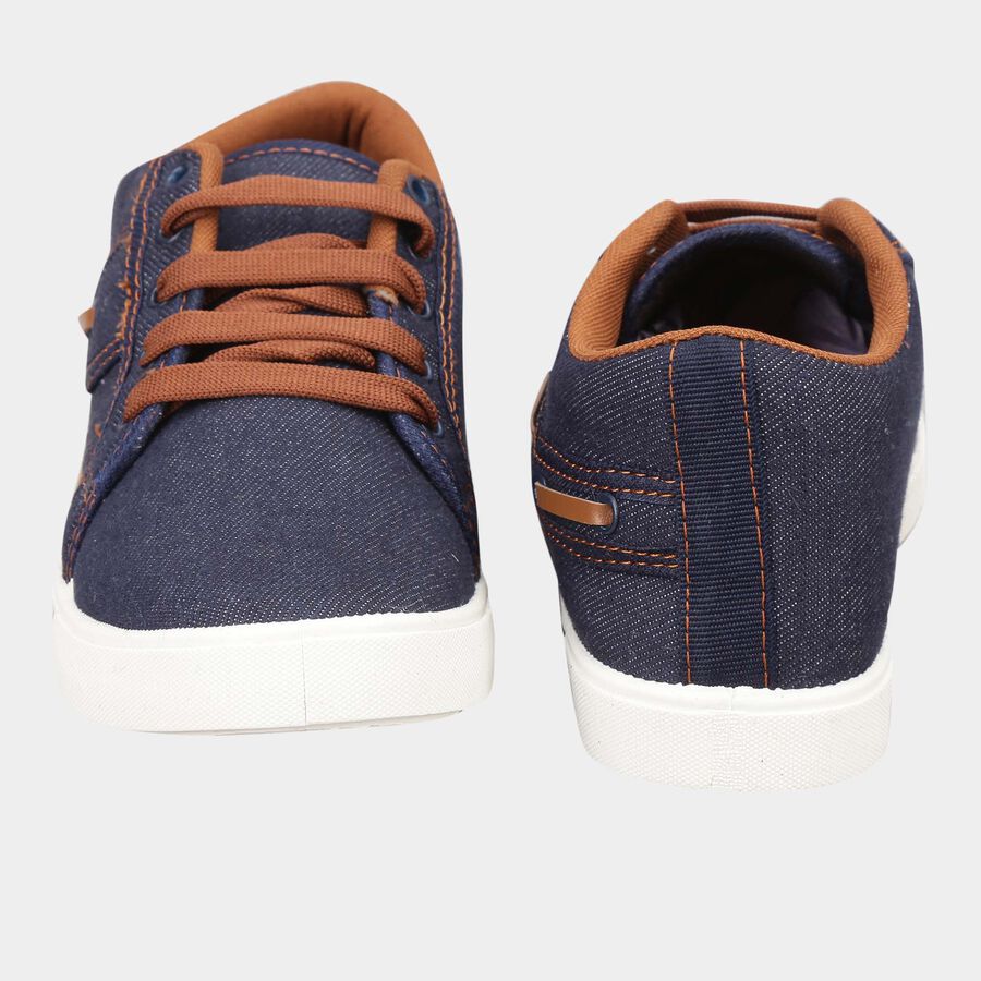 Men Lace-Ups Casual Shoes, Navy Blue, large image number null