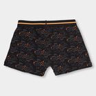 Boys' Dark Charcoal Black Regular Fit Printed Briefs, Black, small image number null