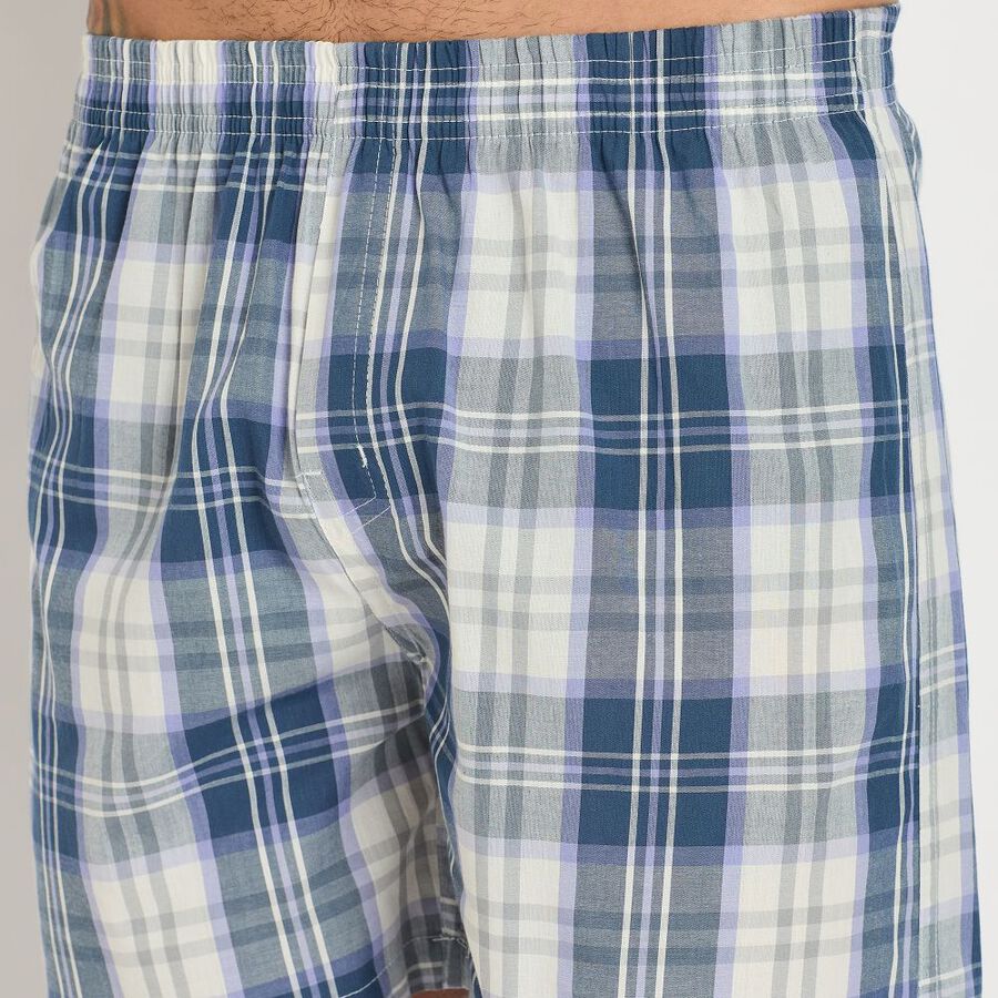 Men's 100% Cotton Boxers, सफ़ेद, large image number null