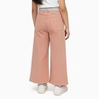 Girls' Dusty Pink Wide-Leg High Waist Jeans, हल्का गुलाबी, small image number null