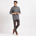 Checks Casual Shirt, Charcoal, small image number null