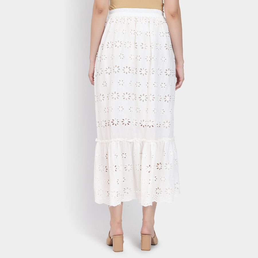 Ladies' Lehenga Skirt, Off White, large image number null