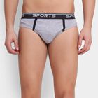 Men's Briefs, मिश्रित हल्का ग्रे, small