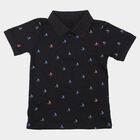 Boys Navy Blue Cotton Polo Neck Polo Boys T-Shirt, नेवी ब्लू, small
