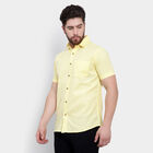 Cotton Solid Casual Shirt, Yellow, small image number null