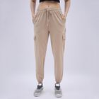 Women's Warm Beige Regular Fit Cargo Track Pants , गहरा पीला, small image number null