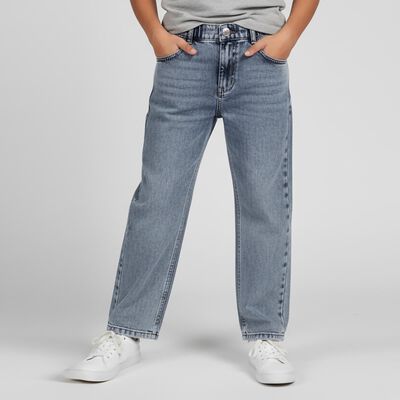 Boys' Light Blue Relaxed Fit Straight-Leg Jeans