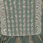 Girls Soft Lavender Purple Embroidered Top and Pant Fusion Set, हल्का हरा, small image number null