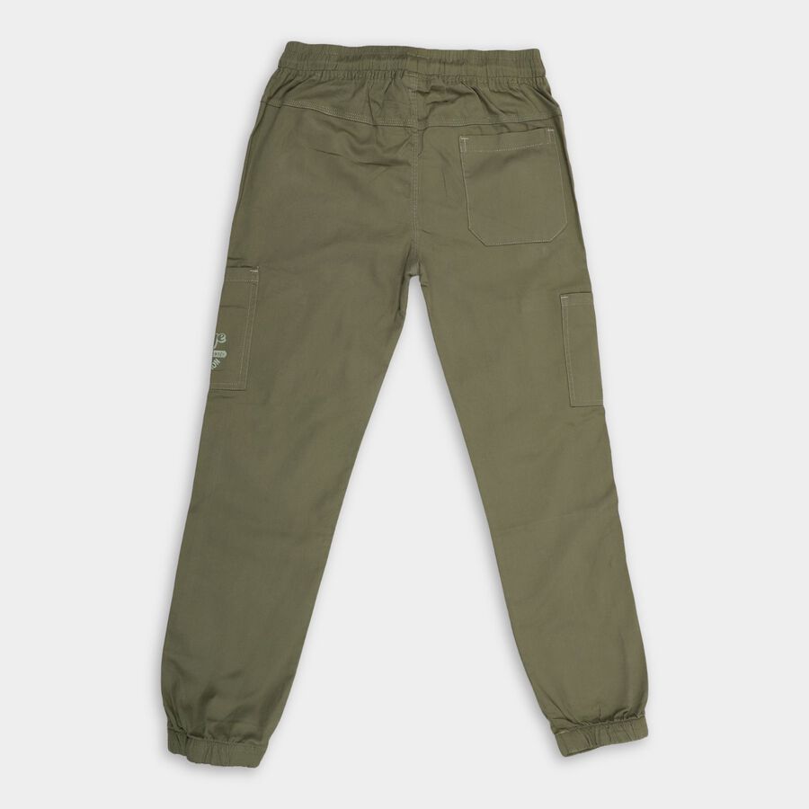 Boy's 100% Cotton Trousers , Light Green, large image number null