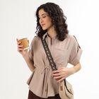 Women's Muted Beige Classic Shirt, Beige, small
