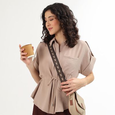 Women's Muted Beige Classic Shirt
