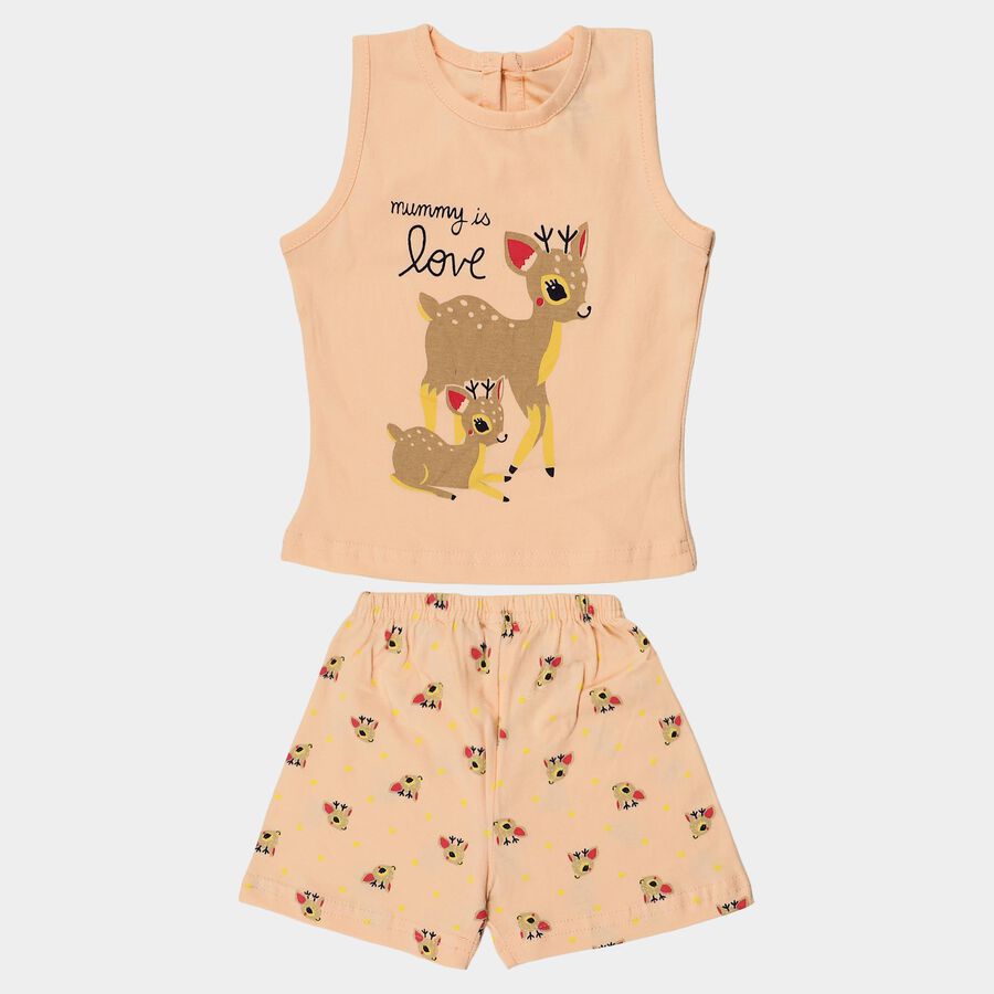 Infants' Short Set, पीच, large