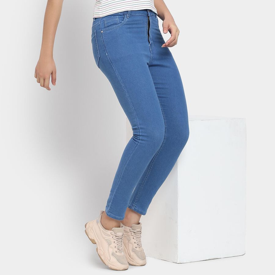 Ladies' Jeans, मध्यम नीला, large image number null