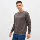 Men's Light Grey Crew Neck Casual Sweatshirt, हल्का ग्रे, small image number null