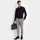Checks Slim Fit Trousers, Light Grey, small image number null