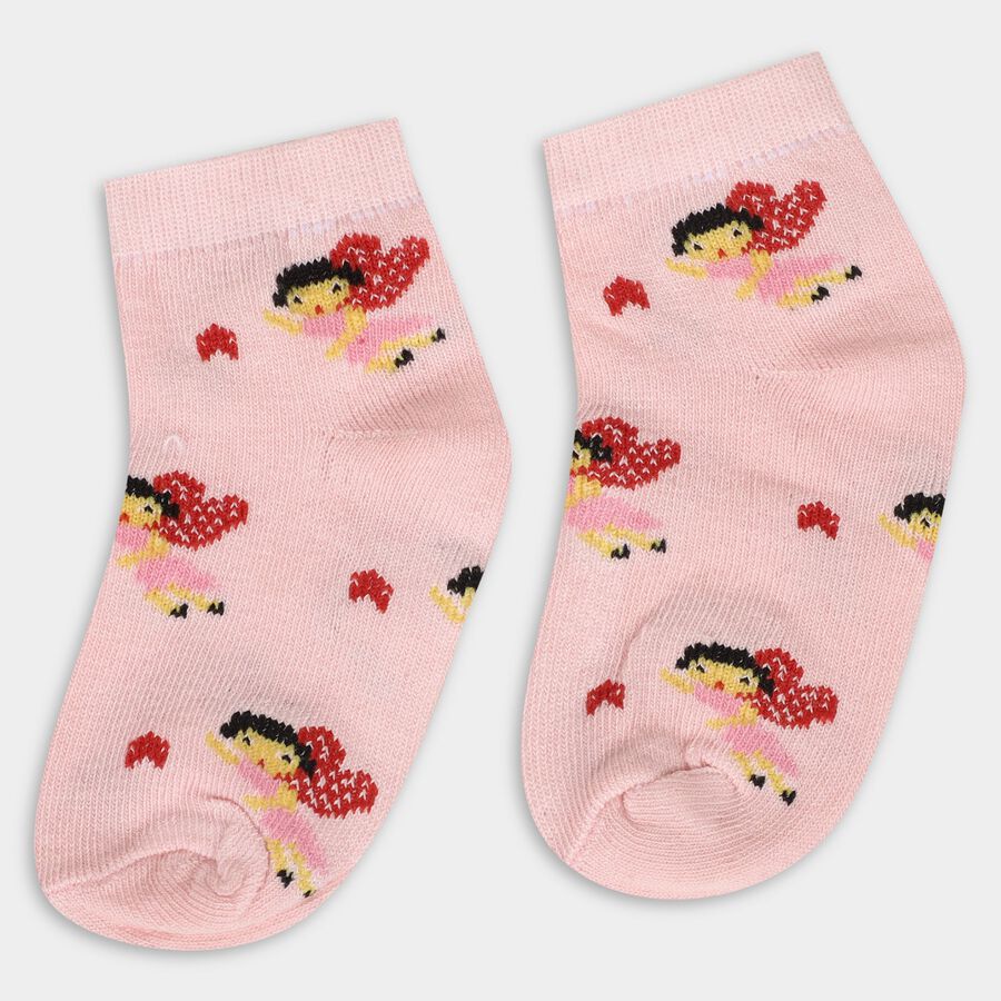 Girl's Socks (Pack of 2), Light Pink, large image number null