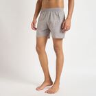 Men's 100% Cotton Boxers, Dark Grey, small