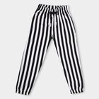 Boys' Black And White Striped Jogger Pyjama, Black, small image number null
