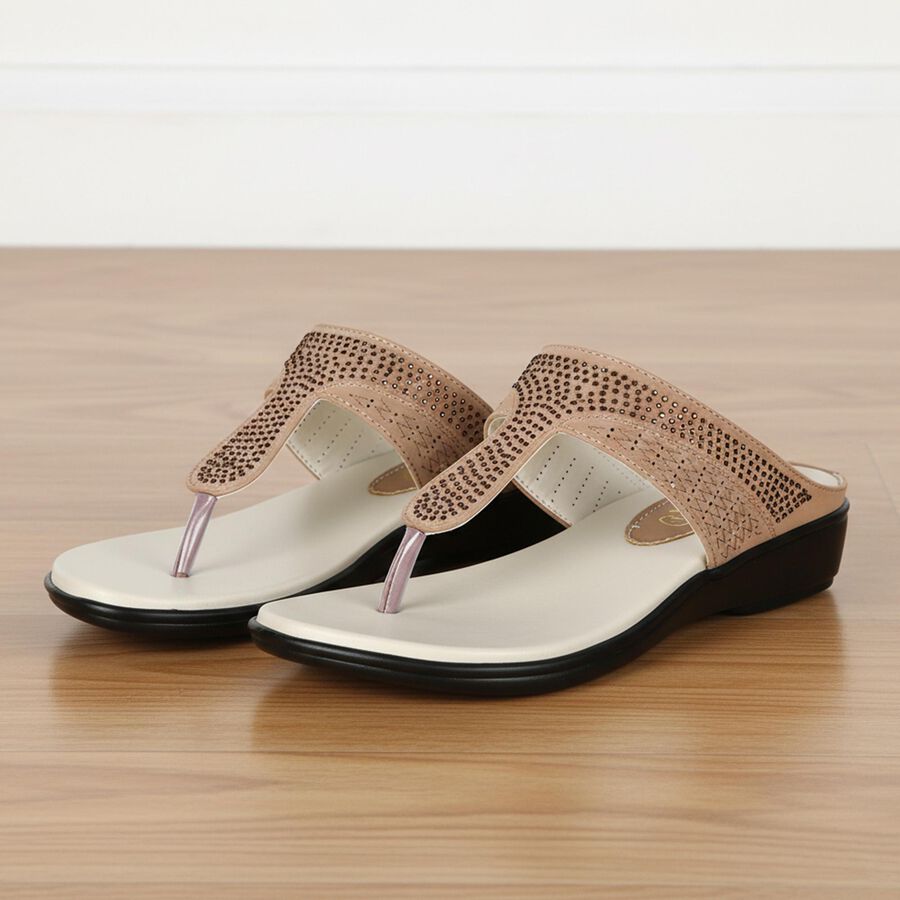Ladies' Sandal, गहरा पीला, large