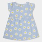 Infant Girls' 100% Cotton Frock , हल्का नीला, small image number null