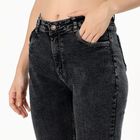 Women's Dusty Charcoal Black Flared Fit High-Rise Jeans, गहरा ग्रे, small image number null