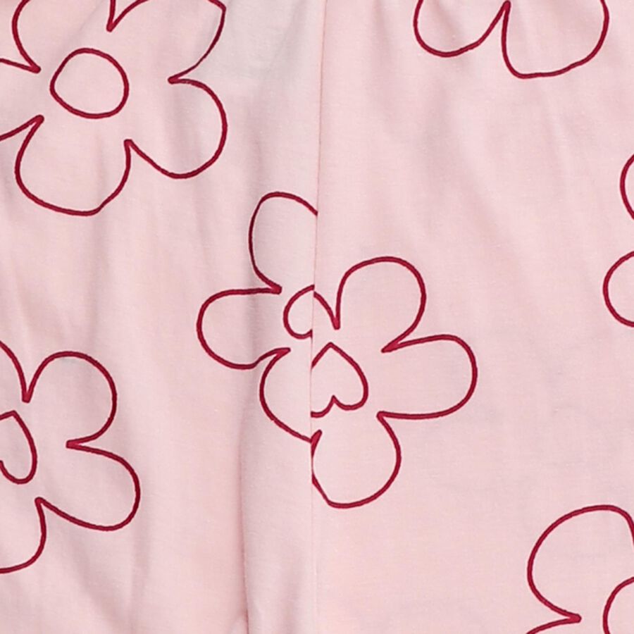 Girls' Pyjama, हल्का गुलाबी, large